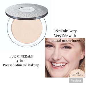 PUR MINERALS 4-in-1 Pressed Mineral Makeup Broad Spectrum SPF 15-LN2 Fair Ivory